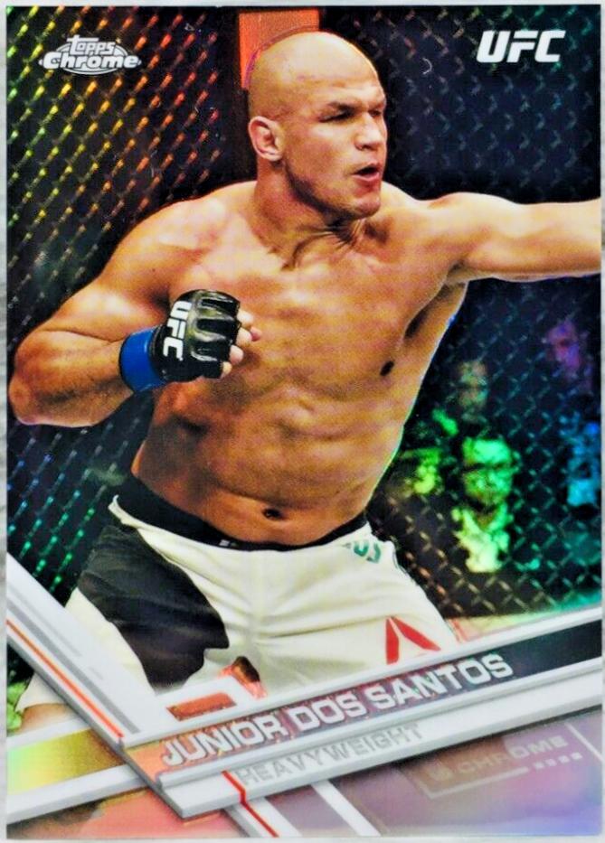 Junior Dos Santos 2017 Topps Chrome UFC Base #36 Refractor