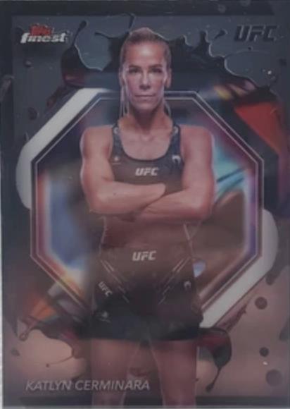 Katlyn Cerminara 2024 Topps Finest UFC Base Rare #273 Refractor
