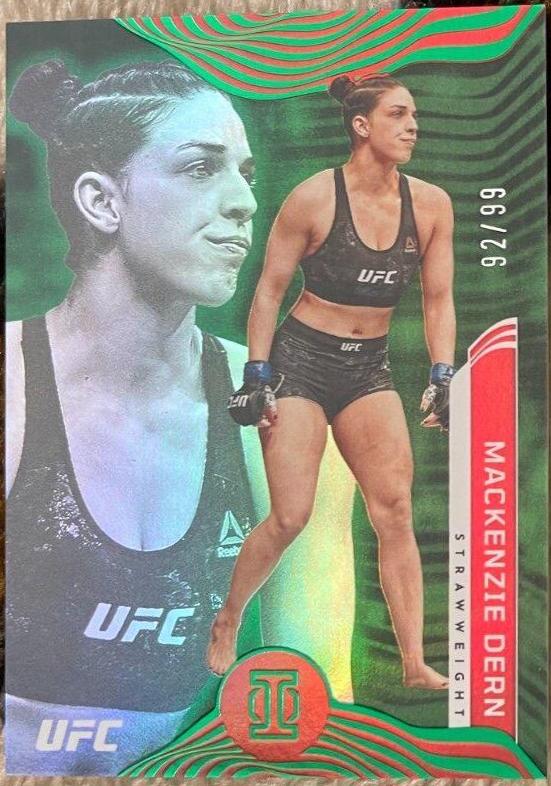 Mackenzie Dern 2022 Panini Chronicles UFC Base Illusions #266 Green