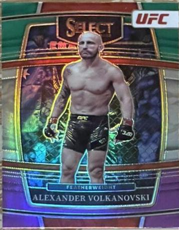 Alexander Volkanovski 2022 Panini Select UFC Concourse #15 Green and Purple