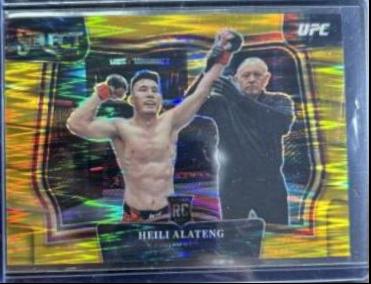 Heili Alateng 2023 Panini Select UFC Octagonside #202 Gold Flash