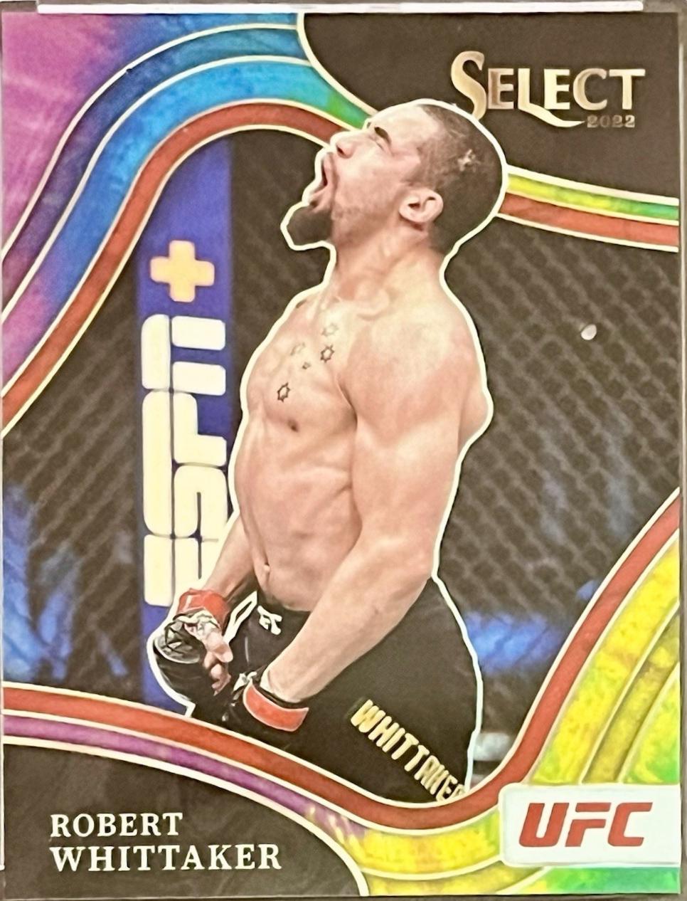 Robert Whittaker 2022 Panini Select UFC Octagonside #241 Tie Dye