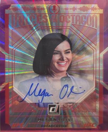 Megan Olivi 2022 Panini Donruss UFC Voices of the Octagon Signatures #223 Purple