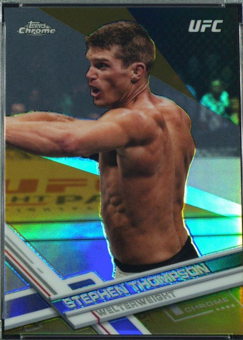 Stephen Thompson 2017 Topps Chrome UFC Base #59 Gold