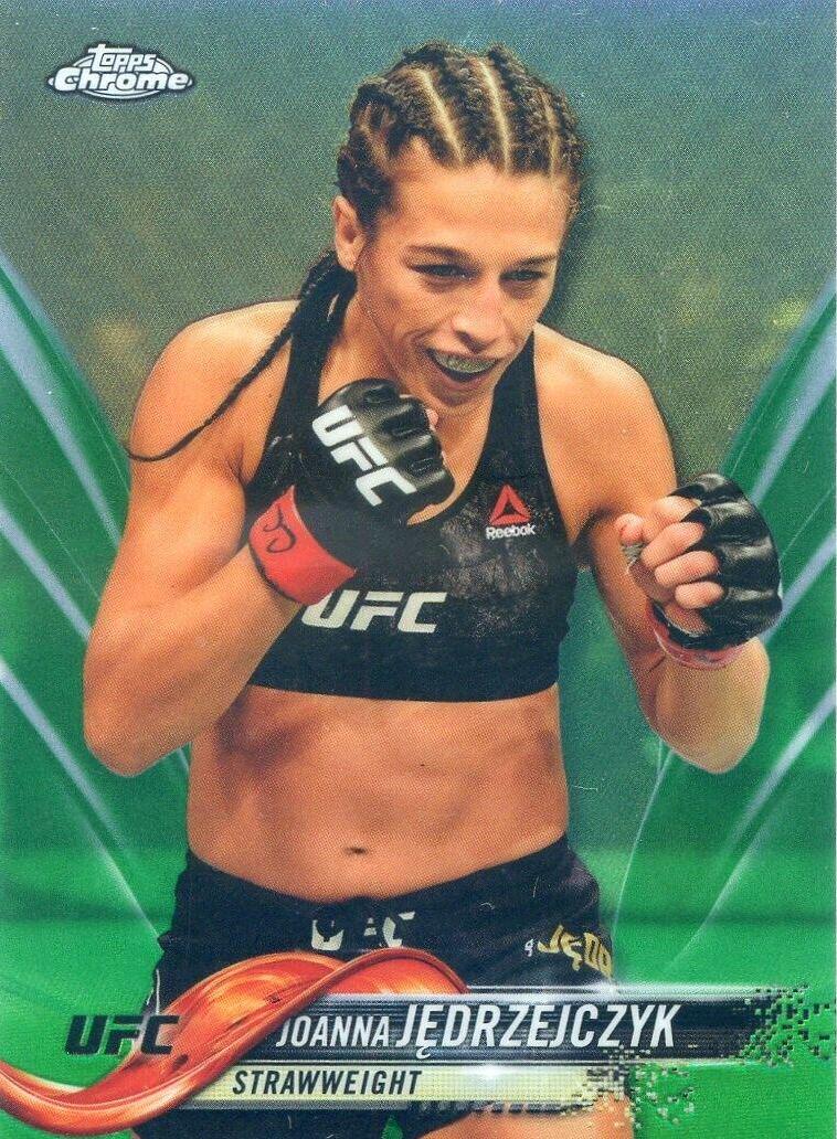 Joanna Jędrzejczyk 2018 Topps Chrome UFC Base #37 Green