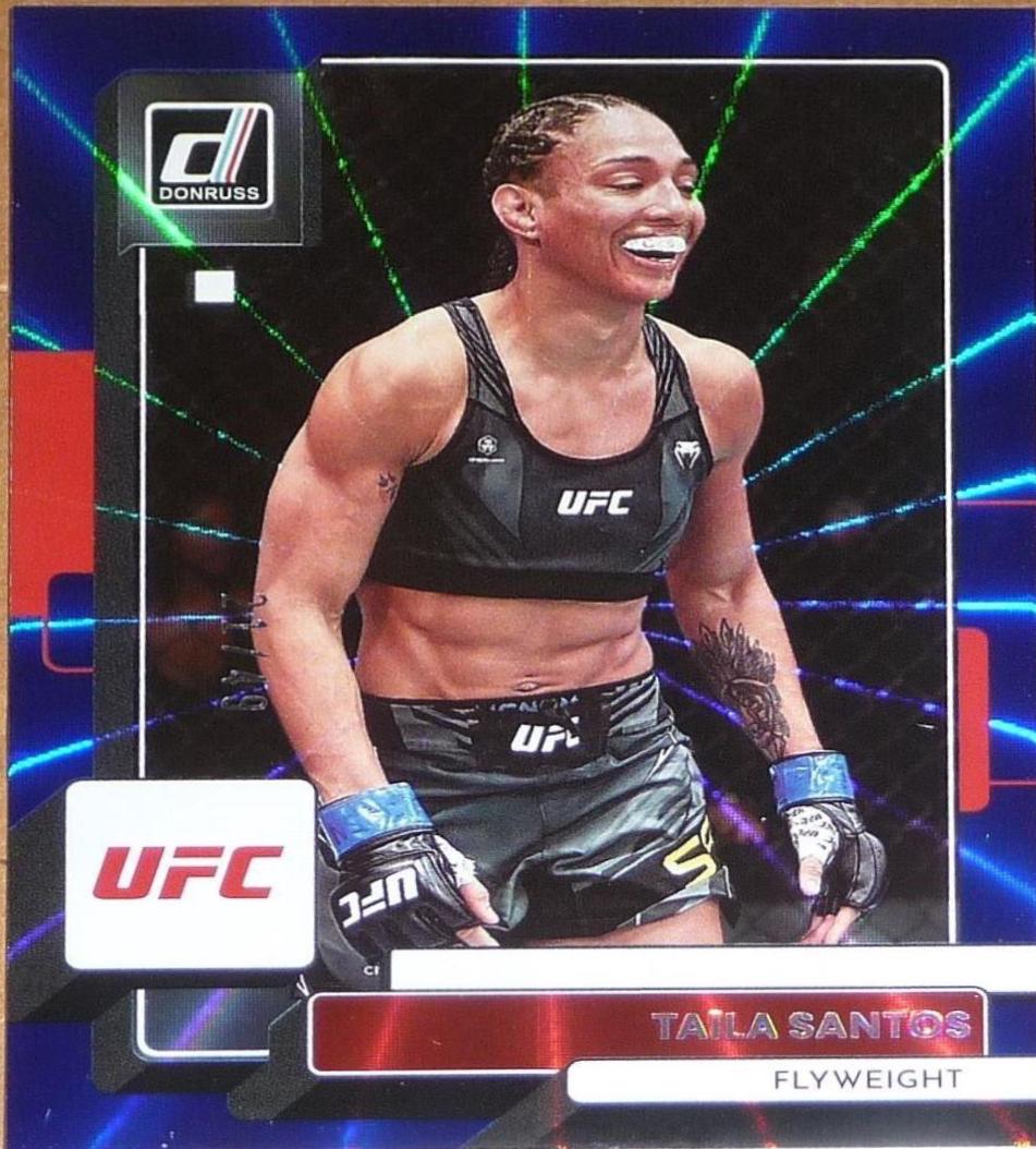 Taila Santos 2023 Panini Donruss UFC Base #169 Blue Laser