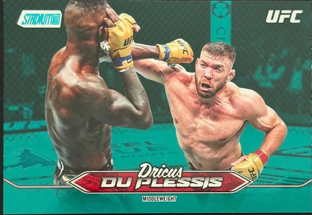 Dricus Du Plessis 2025 Topps Stadium Club UFC Base #126 Teal