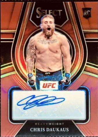 Chris Daukaus 2022 Panini Select UFC Rookie Signatures #3 Red