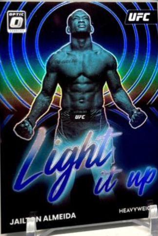Jailton Almeida 2023 Panini Donruss Optic UFC Light It Up #9 Blue