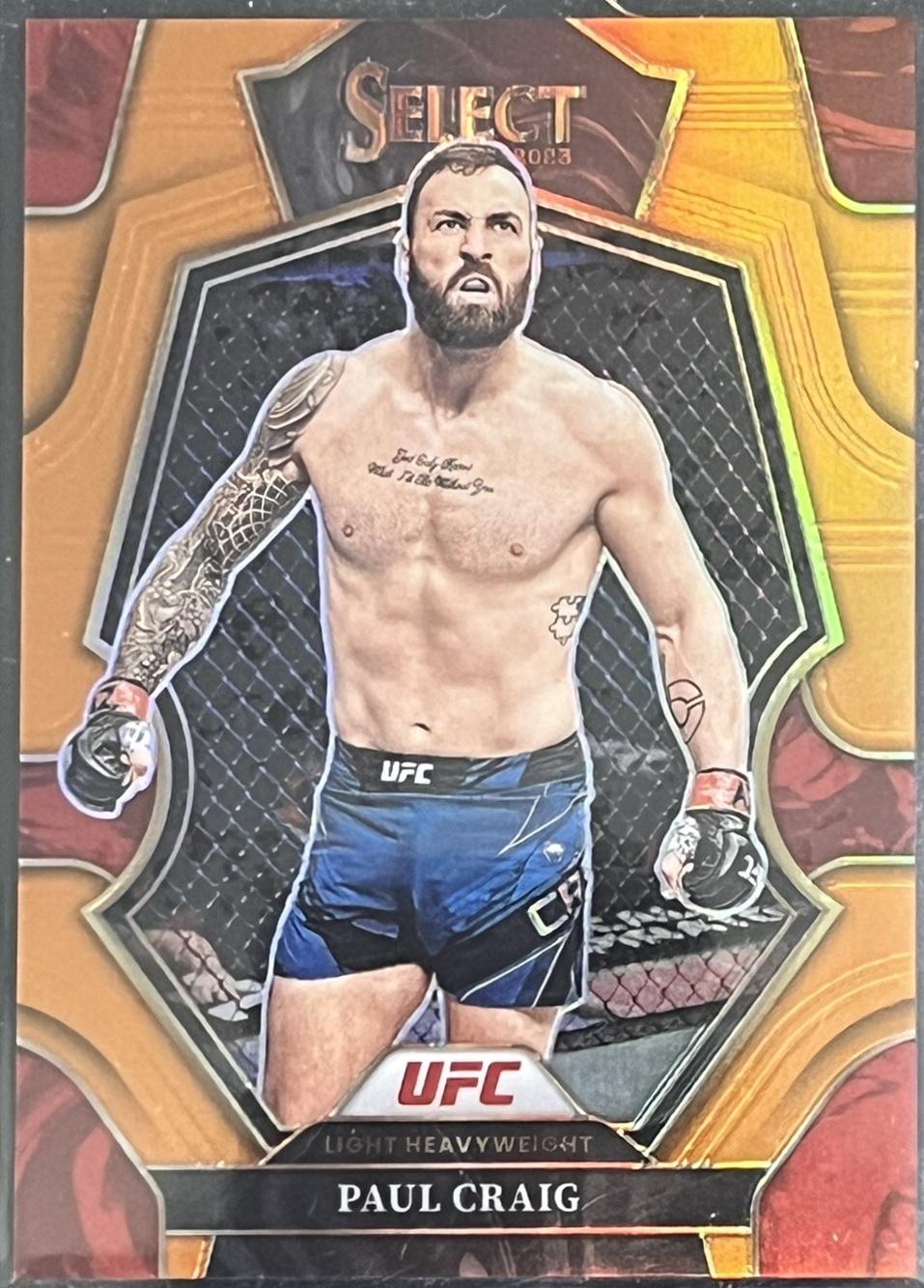 Paul Craig 2023 Panini Select UFC Premier Level #139 Orange