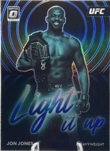 Jon Jones 2023 Panini Donruss Optic UFC Light It Up #19 Blue