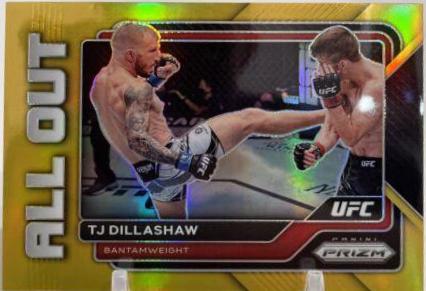 TJ Dillashaw 2023 Panini Prizm UFC All Out #16 Gold