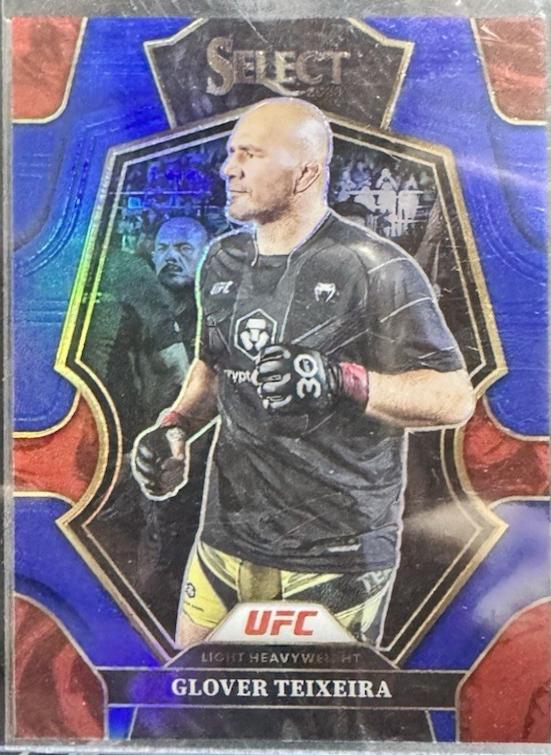 Glover Teixeira 2023 Panini Select UFC Premier Level #163 Red Blue Prizm