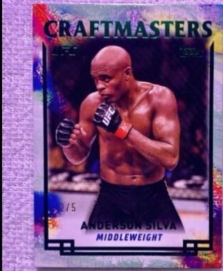 Anderson Silva 2024 Topps Knockout UFC Craftmasters #CRM-11 Emerald