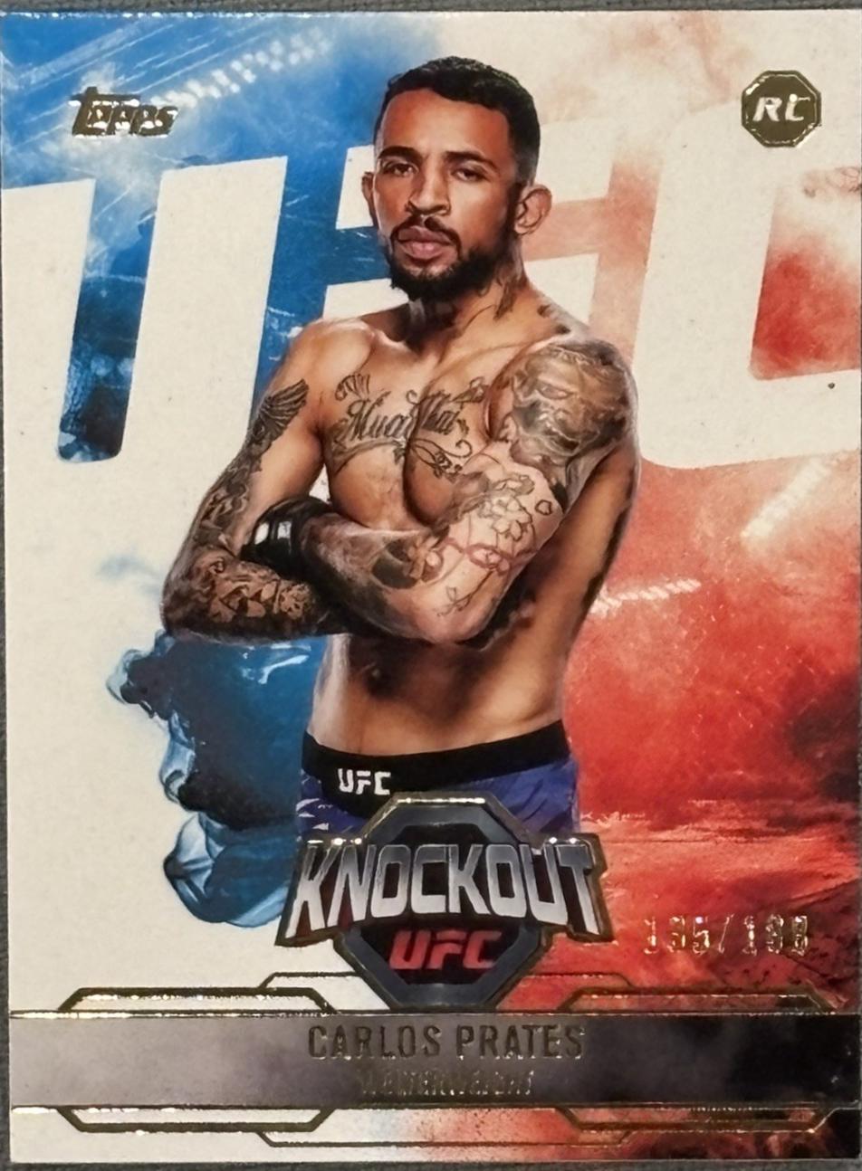 Carlos Prates 2025 Topps Knockout UFC Base #41 Bronze