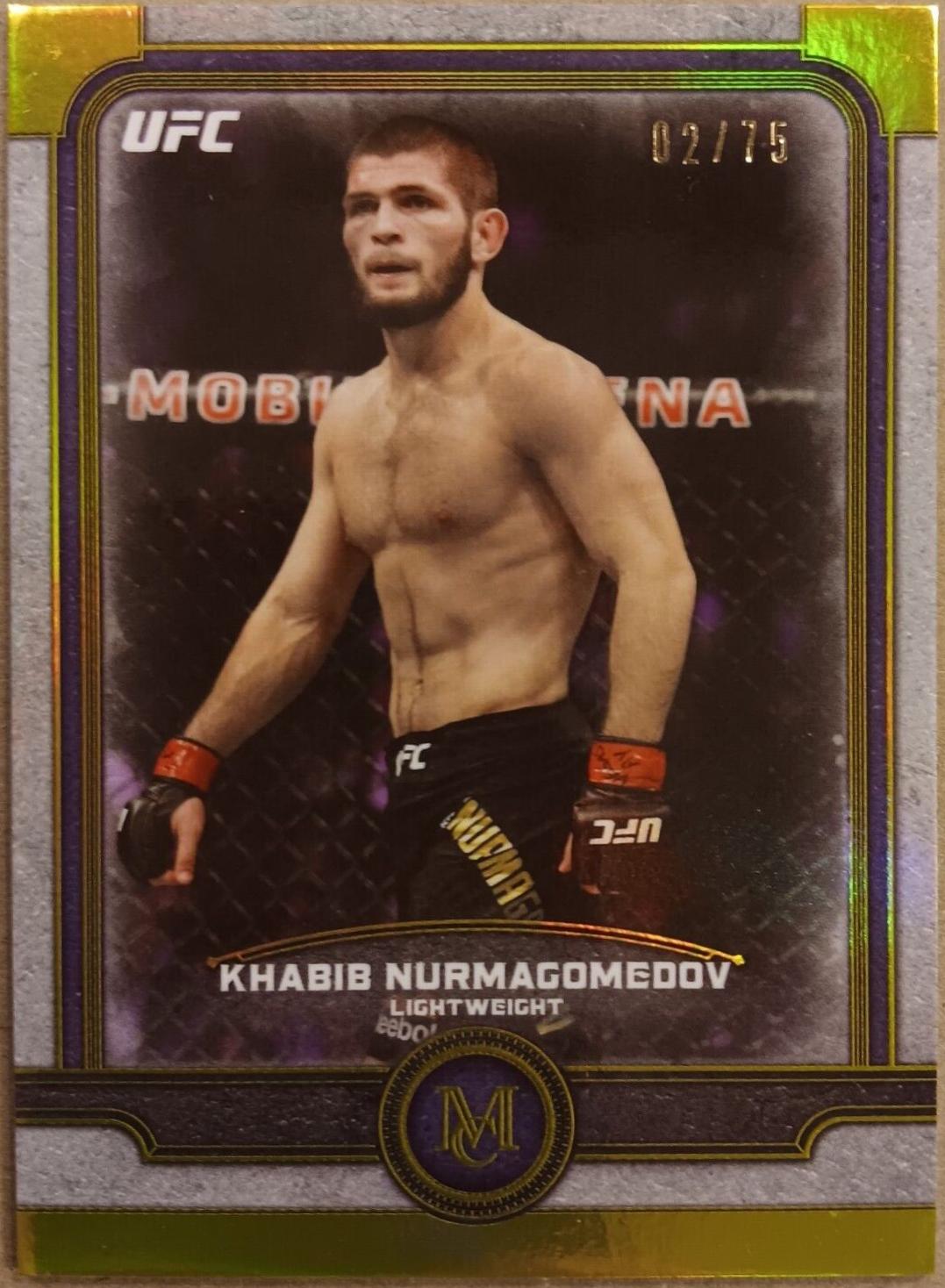 Khabib Nurmagomedov 2019 Topps UFC Museum Collection Base #15 Gold