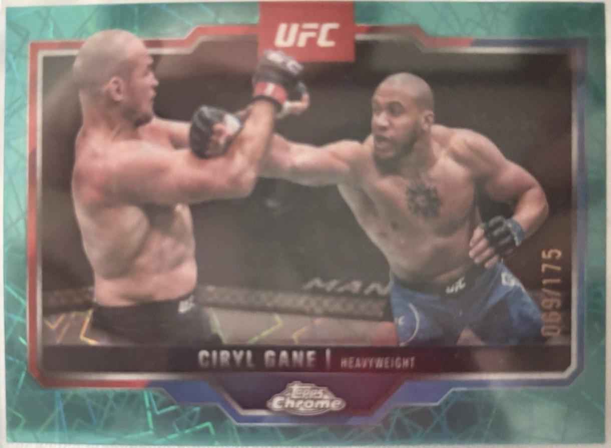 Ciryl Gane 2025 Topps Chrome UFC Base #33 Refractor