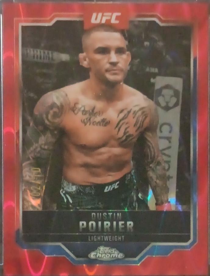 Dustin Poirier 2025 Topps Chrome Sapphire UFC Base Sapphire #7 Purple Sapphire