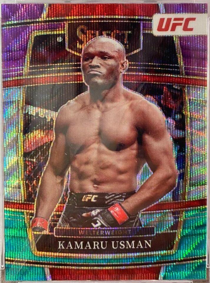 Kamaru Usman 2022 Panini Select UFC Premier Level #101 Tri Color