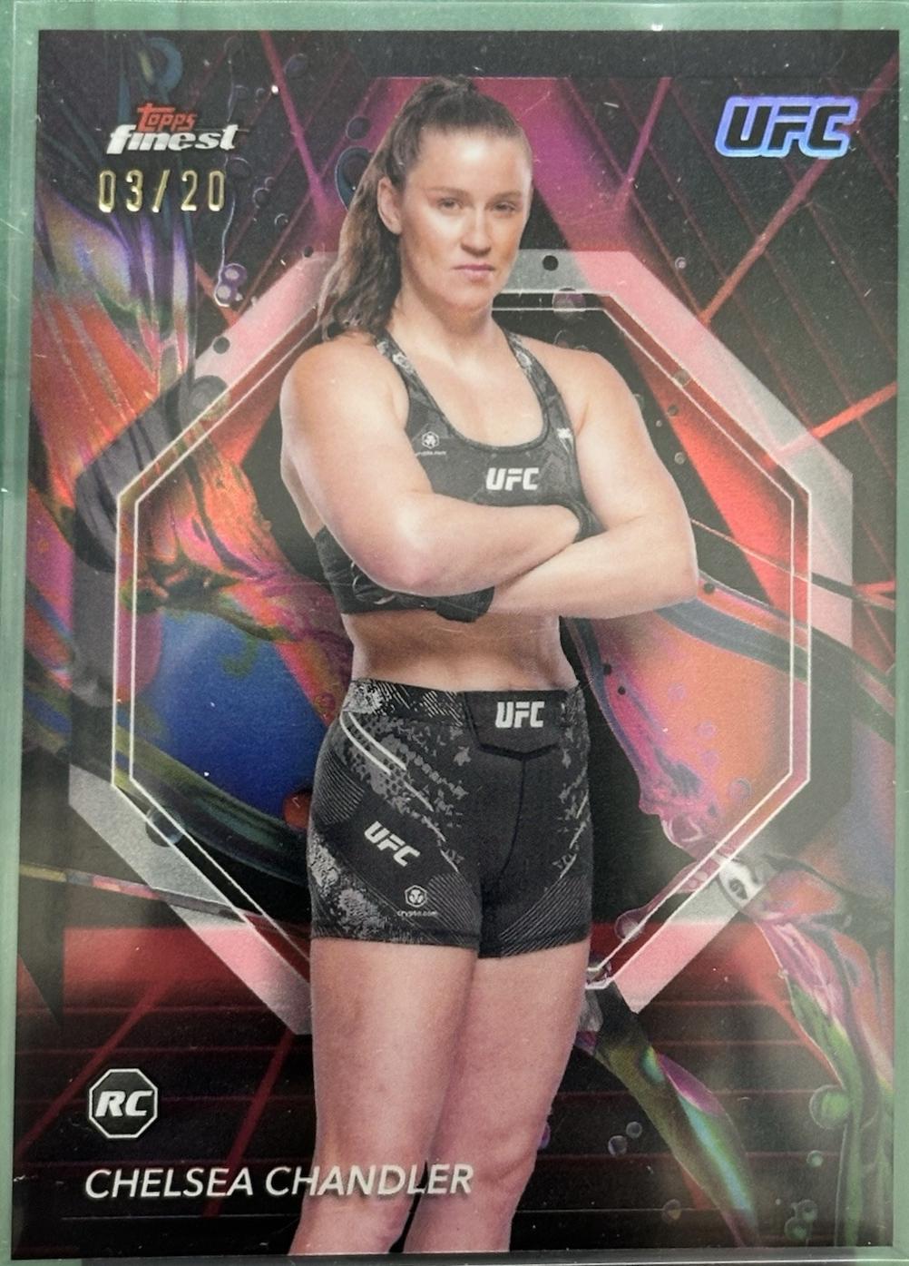 Chelsea Chandler 2024 Topps Finest UFC Base Uncommon #132 Black Refractor