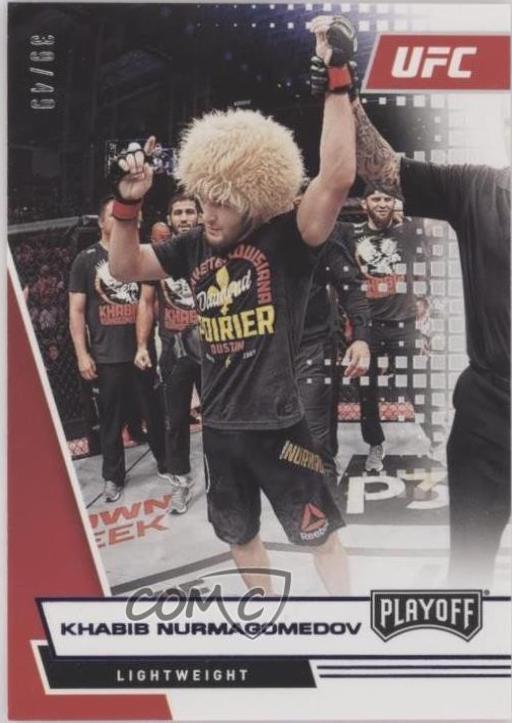 Khabib Nurmagomedov 2021 Panini Chronicles UFC Base Playoff #63 Purple