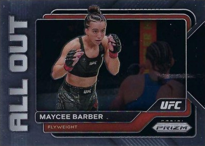 Maycee Barber 2023 Panini Prizm UFC All Out #25 Black