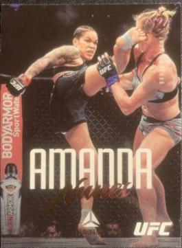 Amanda Nunes 2021 Panini Chronicles UFC Base Luminance #53 Pink