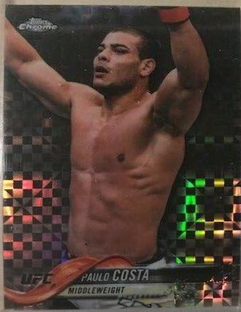 Paulo Costa 2018 Topps Chrome UFC Base #49 Xfractor