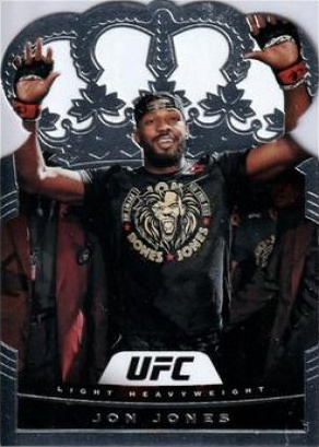 Jon Jones 2021 Panini Chronicles UFC Base Crown Royale #19 Platinum