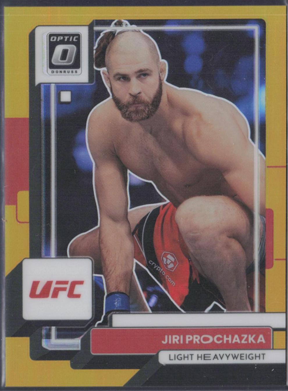 Jiri Prochazka 2023 Panini Donruss Optic UFC Base #45 Gold
