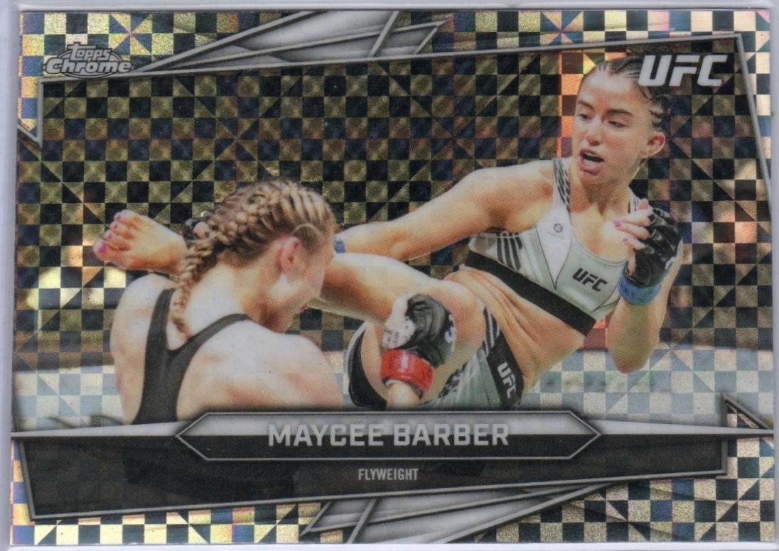 Maycee Barber 2026 Topps Chrome UFC Base #180 X-fractor