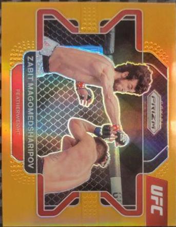 Zabit Magomedsharipov 2022 Panini Prizm UFC Base #82 Orange