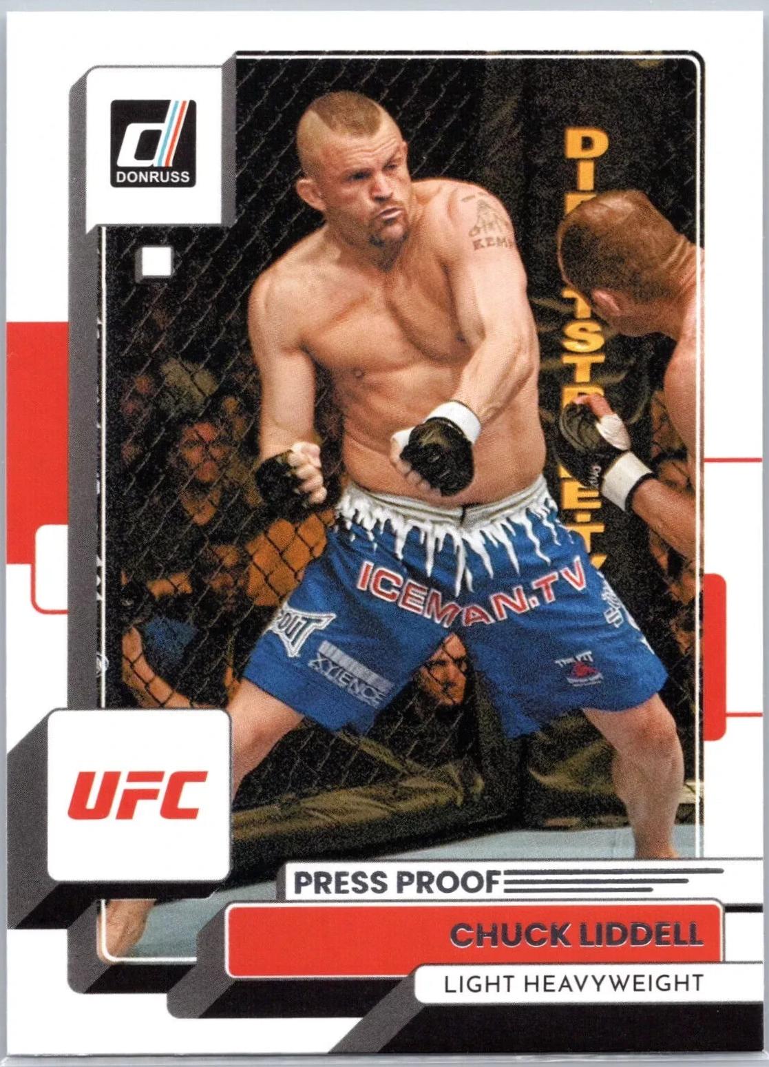 Chuck Liddell 2023 Panini Donruss UFC Base #3 Press Proof Silver