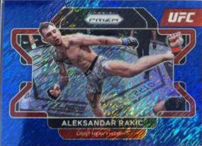 Aleksandar Rakic 2022 Panini Prizm UFC Base #15 Blue Shimmer