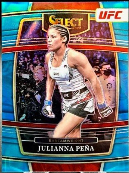 Julianna Peña 2022 Panini Select UFC Concourse #87 Blue Prizm