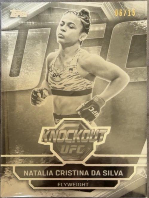 Natalia Silva 2026 Topps Knockout UFC Base #23 Black & White