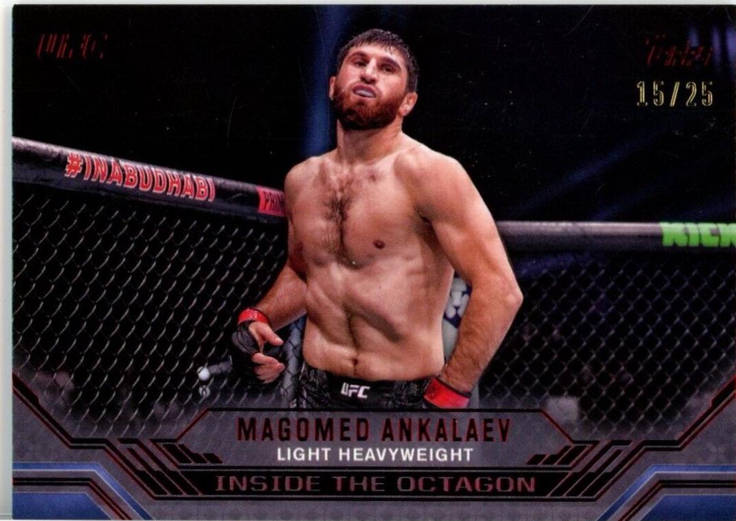 Magomed Ankalaev 2024 Topps Knockout UFC Inside the Octagon #ITO-14 Red
