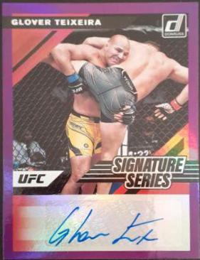 Glover Teixeira 2022 Panini Donruss UFC Signature Series #70 Pink Laser