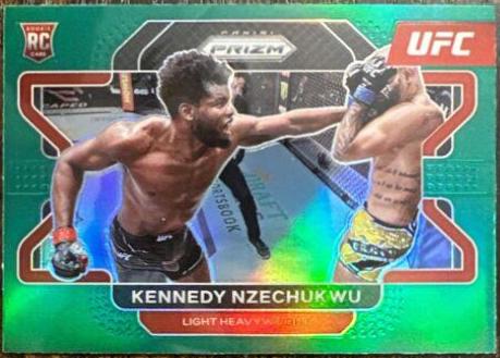 Kennedy Nzechukwu 2022 Panini Prizm UFC Base #74 Green