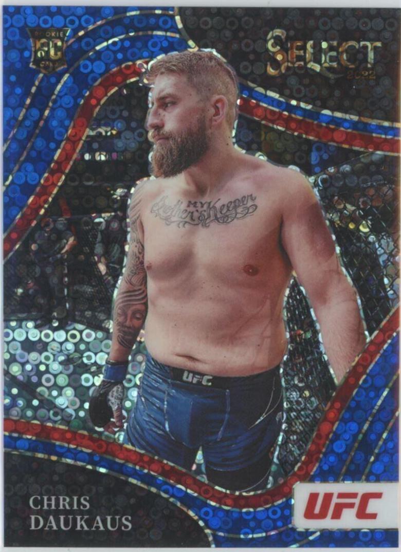 Chris Daukaus 2022 Panini Select UFC Octagonside #222 Blue Disco