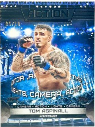 Tom Aspinall 2024 Topps Knockout UFC Action (Lights, Camera, Action) #ACT-7 Black