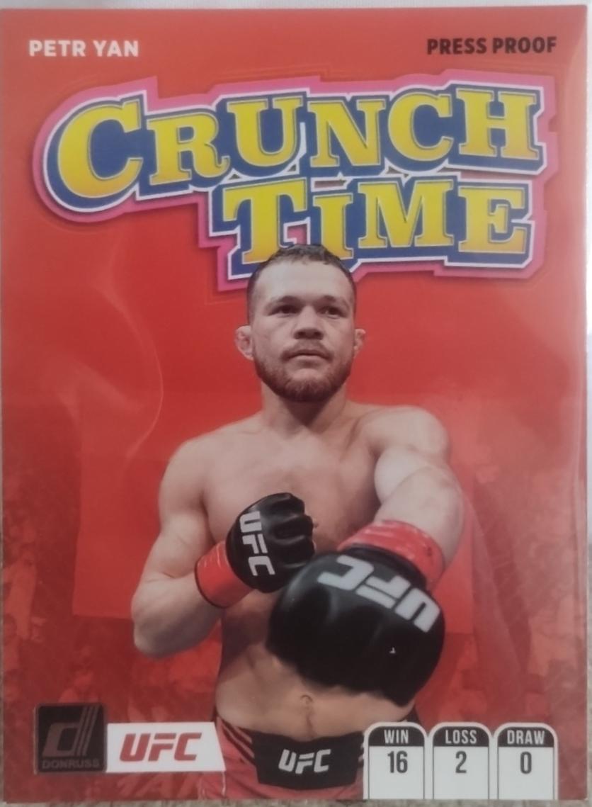 Petr Yan 2022 Panini Donruss UFC Crunch Time #10 Press Proof Pink