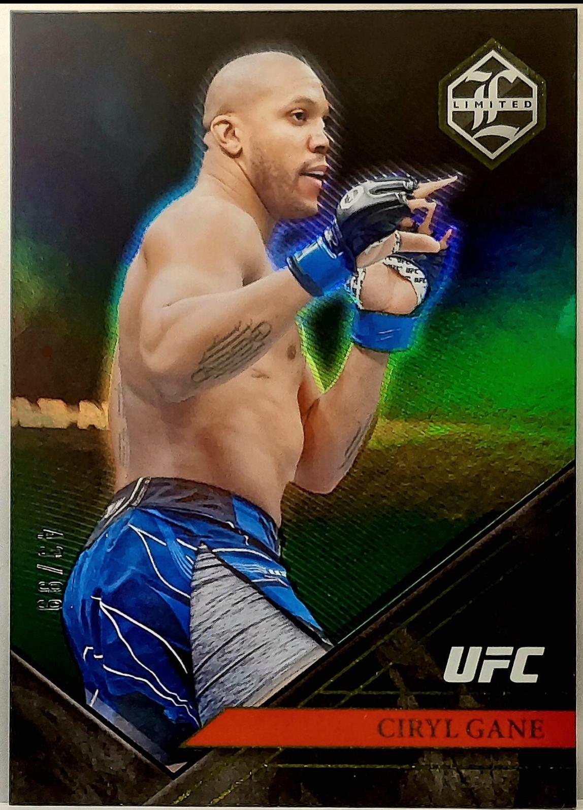 Ciryl Gane 2023 Panini Chronicles UFC Base Limited #201 Green