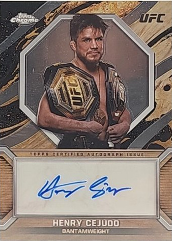 Henry Cejudo 2024 Topps Chrome UFC Marks of Champions #MOC-HCE Superfractor