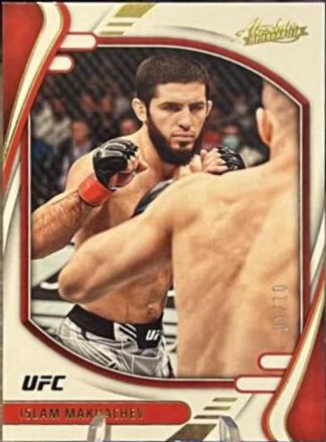 Islam Makhachev 2022 Panini Chronicles UFC Base Absolute #124 Gold