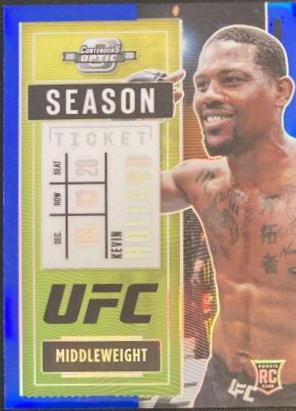 Kevin Holland 2021 Panini Chronicles UFC Base Contenders Optic Season Ticket #266 Blue