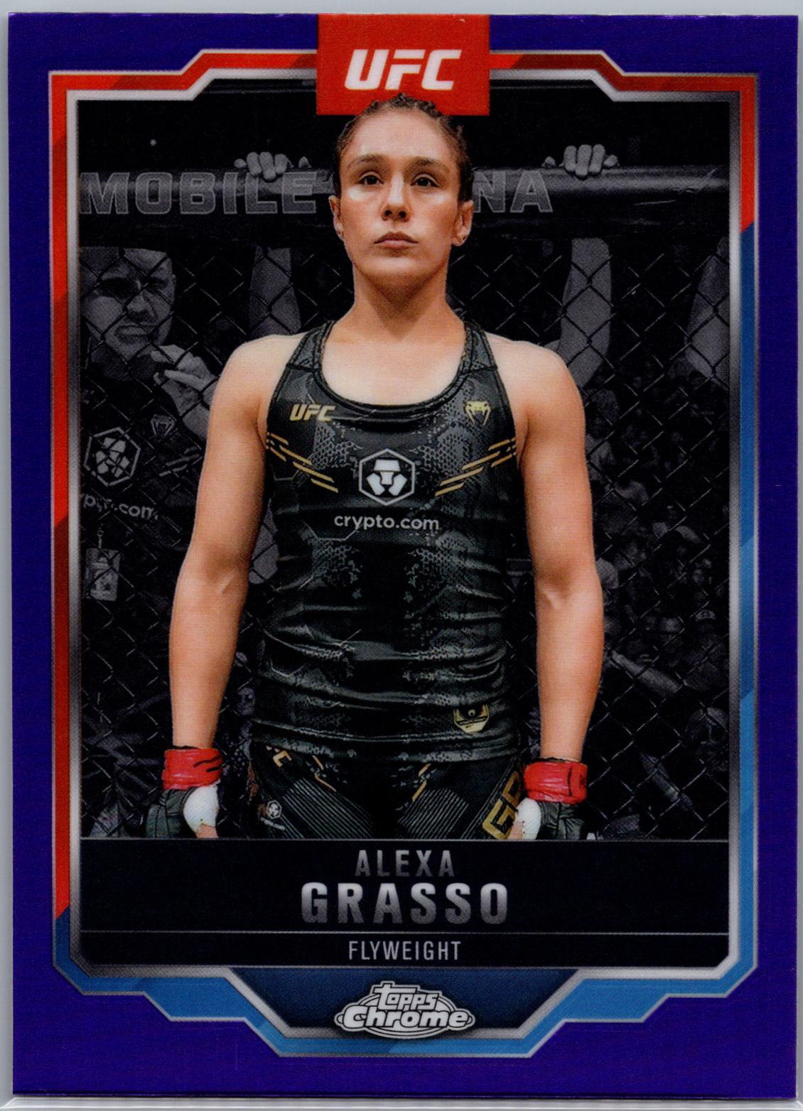 Alexa Grasso 2025 Topps Chrome UFC Base #14 Purple Refractor