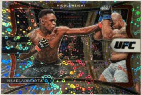 Israel Adesanya 2021 Panini Select UFC Premier Level #134 Disco