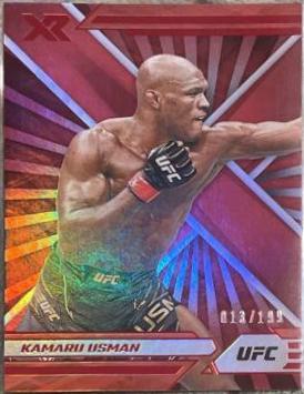 Kamaru Usman 2022 Panini Chronicles UFC Base XR #298 Red