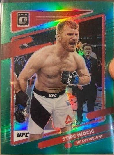 Stipe Miocic 2022 Panini Donruss Optic UFC Base #50 Green